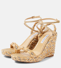 Aquazzura Costiera 120 embellished espadrille wedges