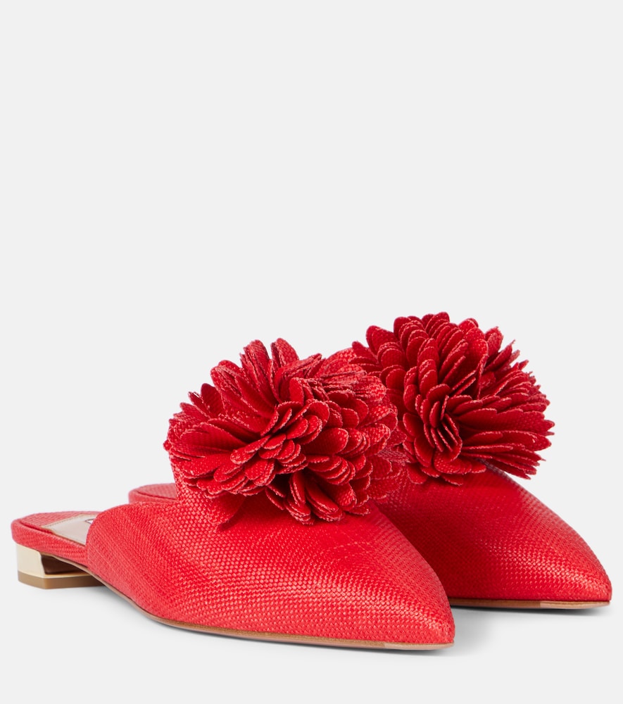 Aquazzura Couturier applique mules