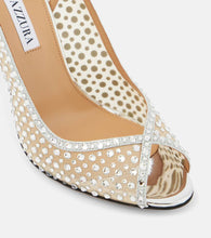 Aquazzura Crystal Lover 105 embellished sandals