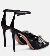 Aquazzura Crystal Margarita embellished sandals