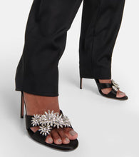 Aquazzura Crystal Margarita embellished sandals