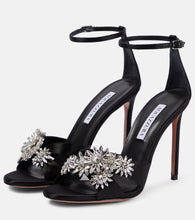 Aquazzura Crystal Margarita embellished sandals