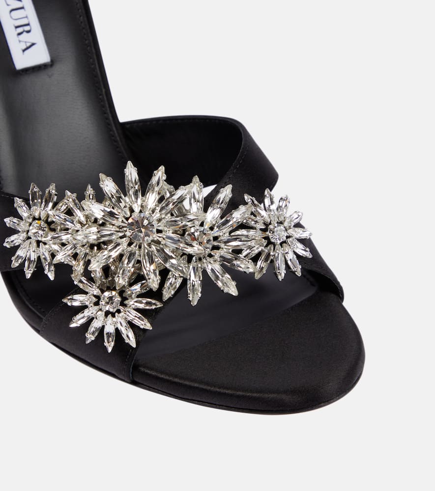 Aquazzura Crystal Margarita embellished sandals