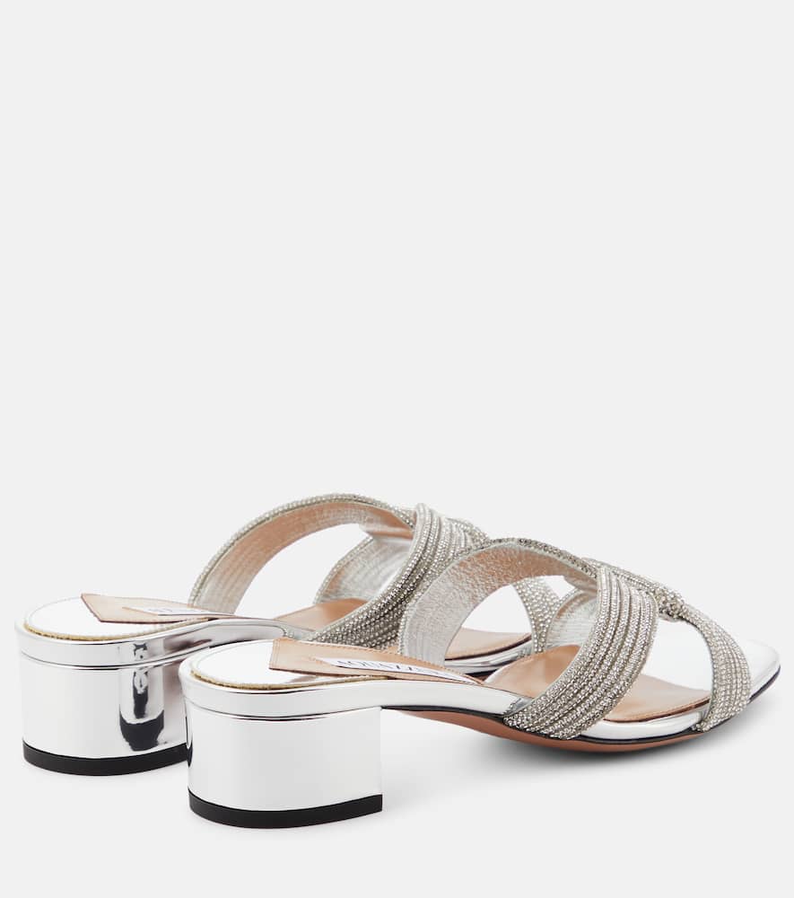 Aquazzura Crystal Muse 35 embellished mules