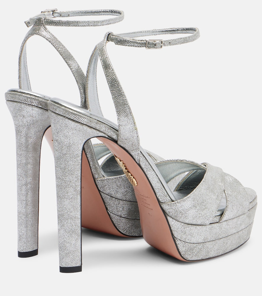 Aquazzura Divine 130 platform sandals