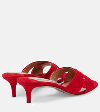 Aquazzura Divine 50 suede mules