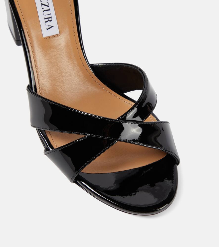 Aquazzura Divine 85 patent leather sandals
