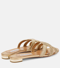Aquazzura Felix satin slides