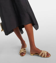 Aquazzura Felix satin slides