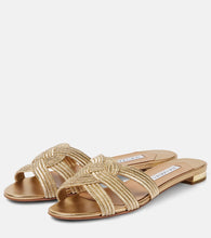 Aquazzura Felix satin slides