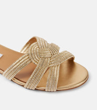 Aquazzura Felix satin slides