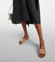 Aquazzura Felix satin slides