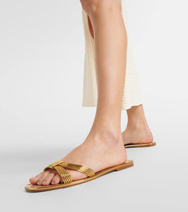 Aquazzura Film faux leather slides