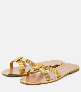 Aquazzura Film faux leather slides