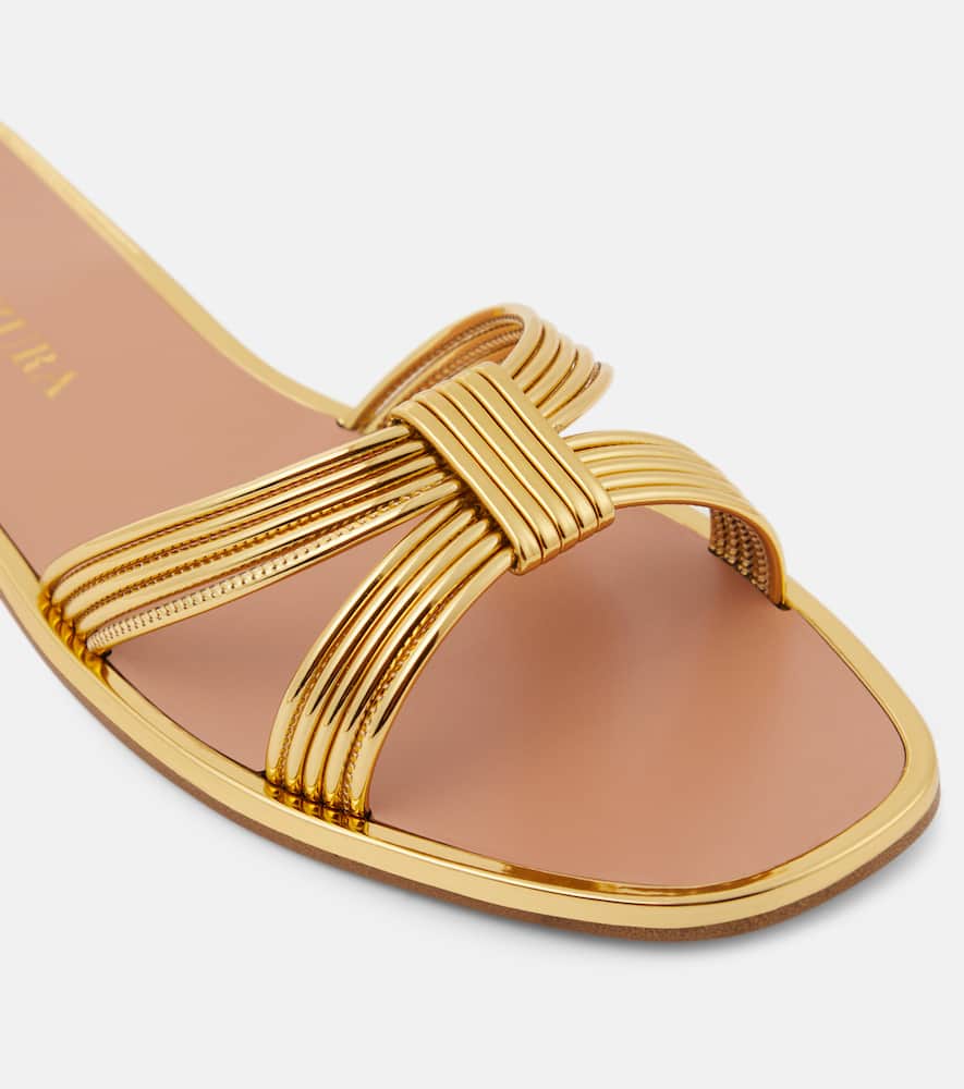 Aquazzura Film faux leather slides