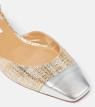 Aquazzura French Flirt 35 metallic tweed pumps