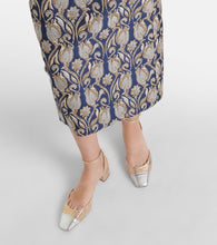 Aquazzura French Flirt 35 metallic tweed pumps