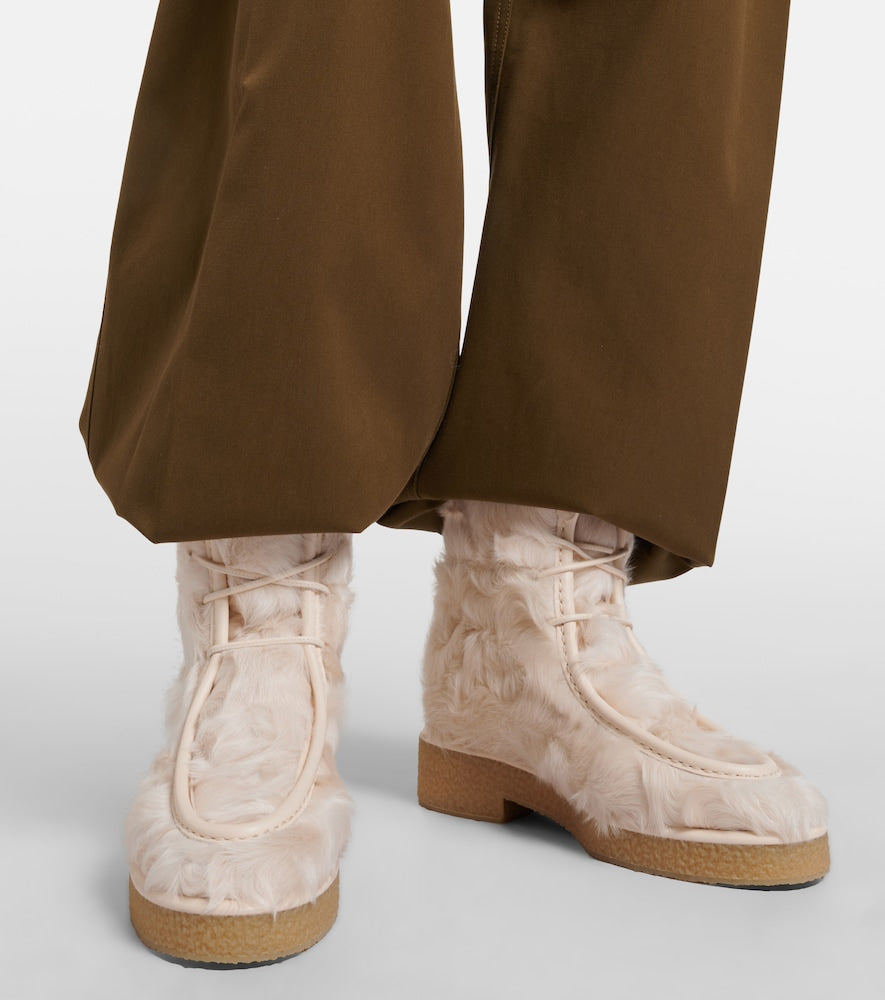 Aquazzura Frosty shearling ankle boots
