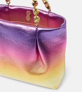 Aquazzura Galactic Mini embellished leather tote bag