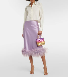 Aquazzura Galactic Mini embellished leather tote bag