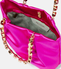 Aquazzura Galactic embellished satin mini tote bag