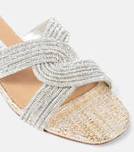 Aquazzura Gatsby embellished slides