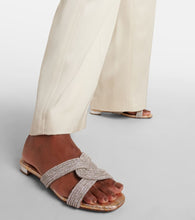 Aquazzura Gatsby embellished slides