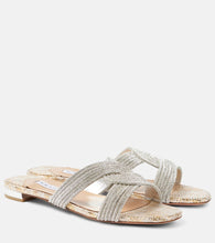 Aquazzura Gatsby embellished slides