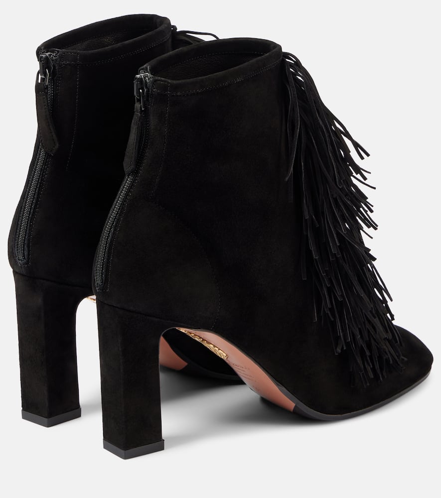 Aquazzura Gytane 85 suede ankle boots