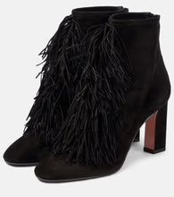 Aquazzura Gytane 85 suede ankle boots