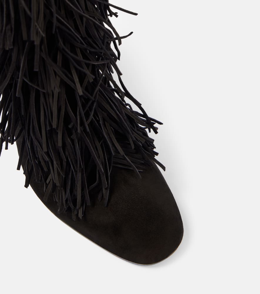 Aquazzura Gytane 85 suede ankle boots