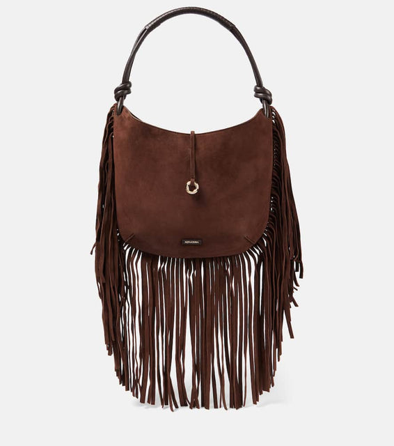 Aquazzura Gytane Medium suede tote bag. Shop Aquazzura Shoulder Bags for women now.
