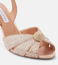 Aquazzura Italian Flirt 75 embellished leather sandals