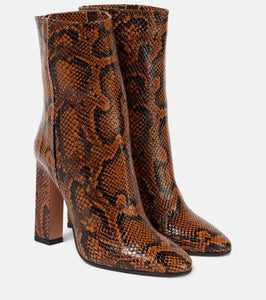 Aquazzura Joplin 105 printed leather bootie