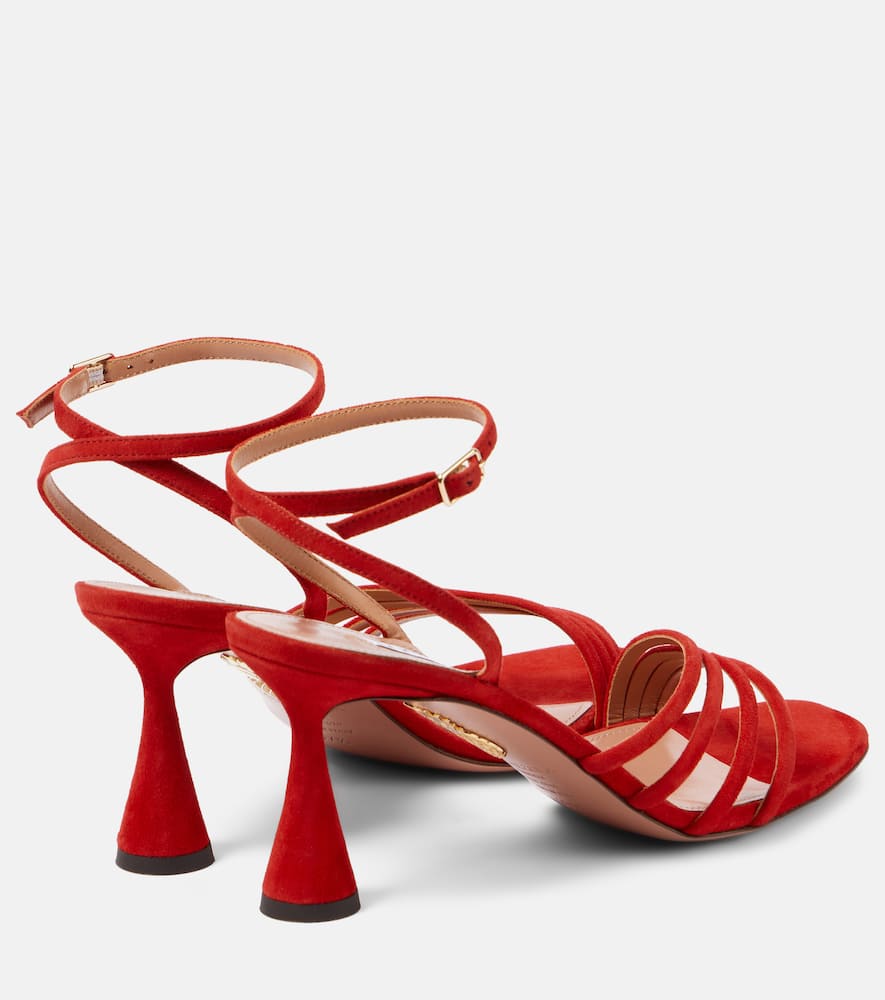 Aquazzura Latour 75 suede sandals