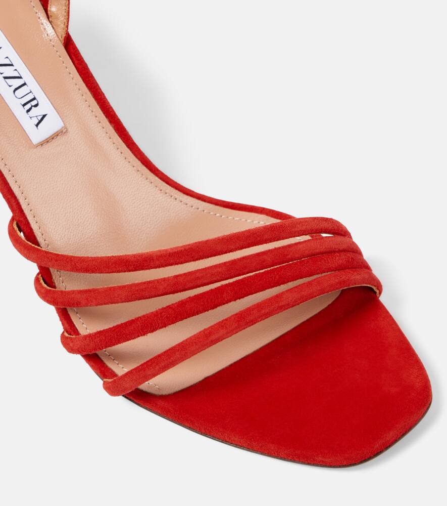Aquazzura Latour 75 suede sandals