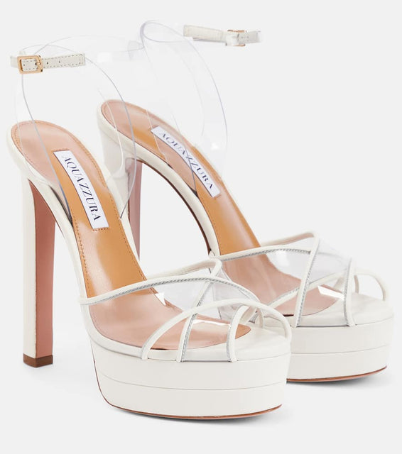 Aquazzura Lido 130 platform sandals
