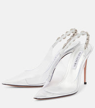 Aquazzura Love Link 105 PVC slingback pumps