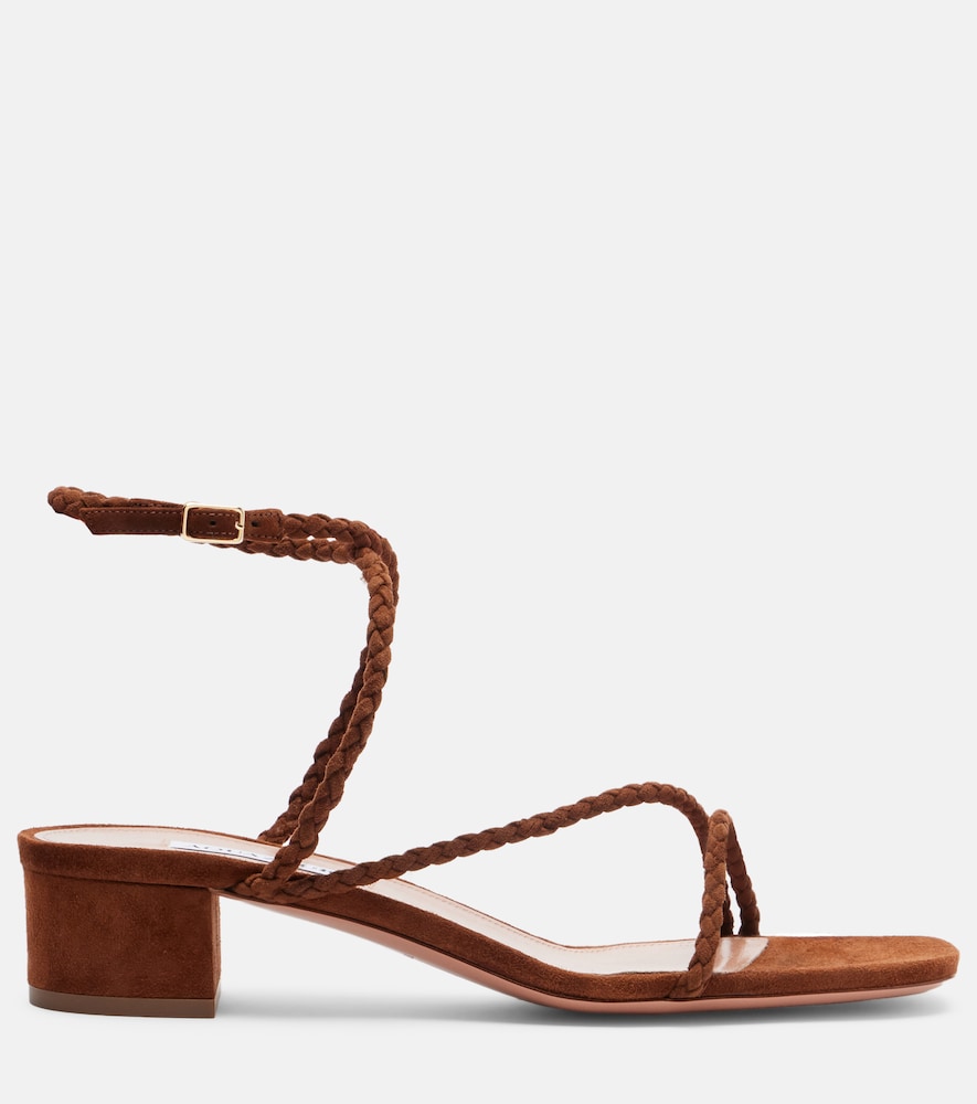 Aquazzura Luca braided suede sandals