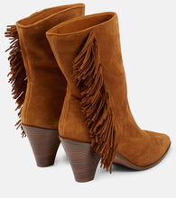Aquazzura Marfa fringed suede ankle boots