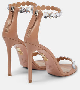 Aquazzura Maxi-Tequila 105 leather sandals