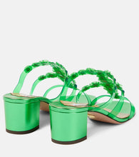 Aquazzura Meteorite embellished PVC mules