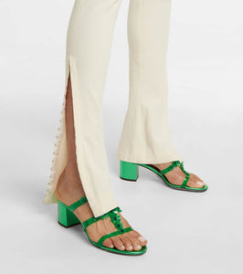 Aquazzura Meteorite embellished PVC mules