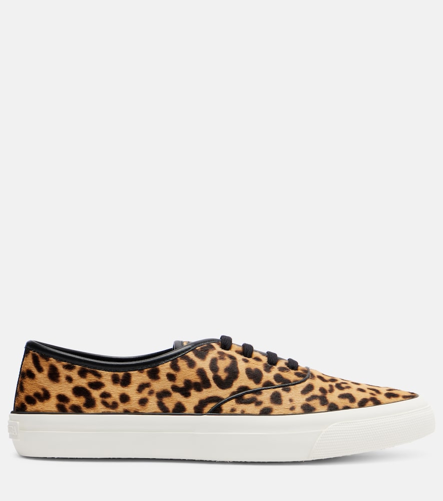 Aquazzura Minimalist animal-printed leather sneakers