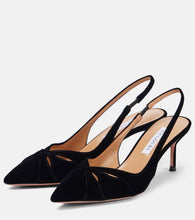 Aquazzura Moves 65 suede slingback sandals