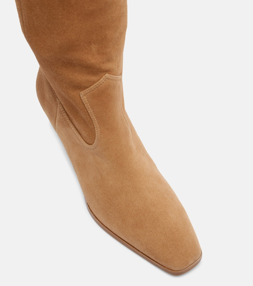 Aquazzura Nomad 50 suede over-the-knee boots