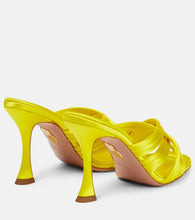 Aquazzura Oahu 95 satin mules
