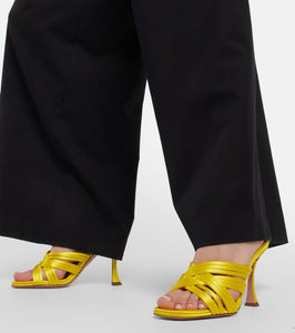 Aquazzura Oahu 95 satin mules