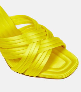 Aquazzura Oahu 95 satin mules