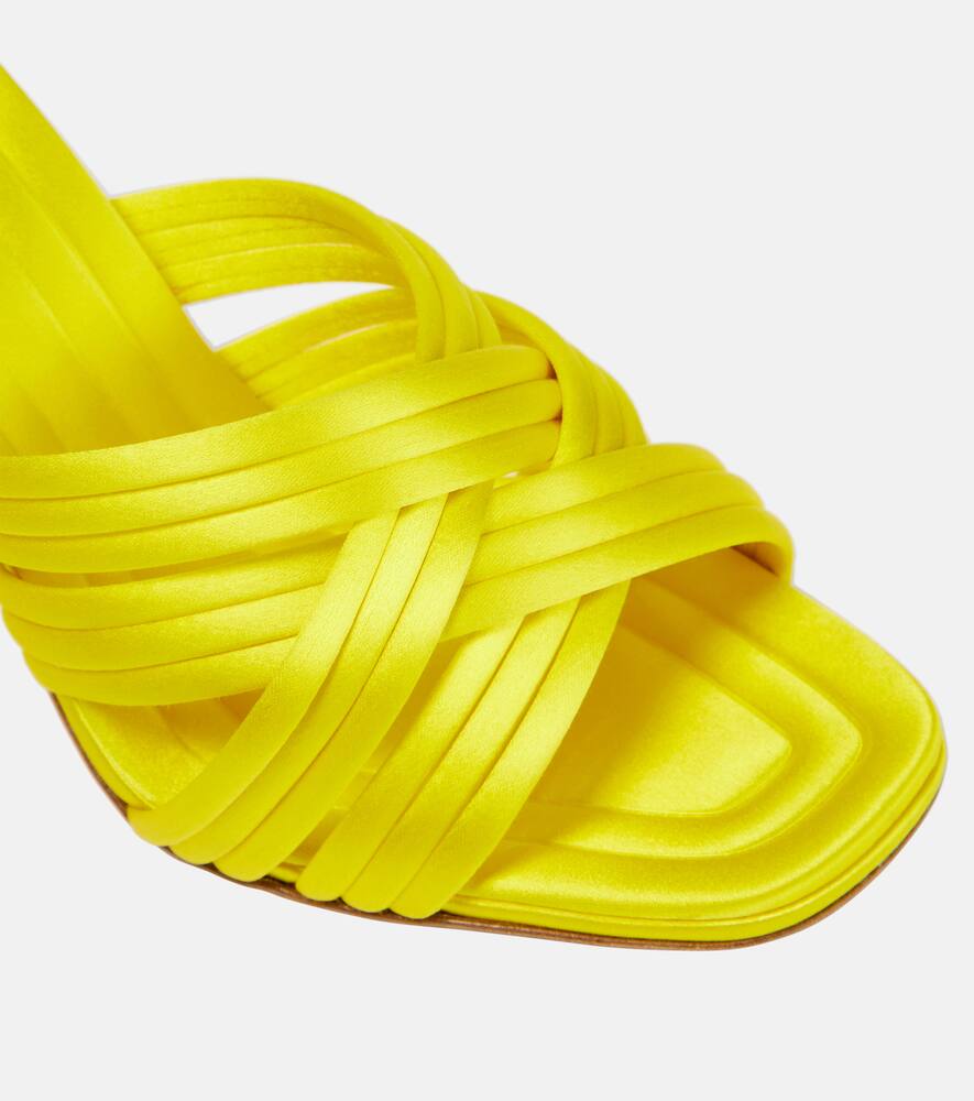 Aquazzura Oahu 95 satin mules